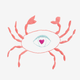 Why does the Cancer sign require an eyeball?